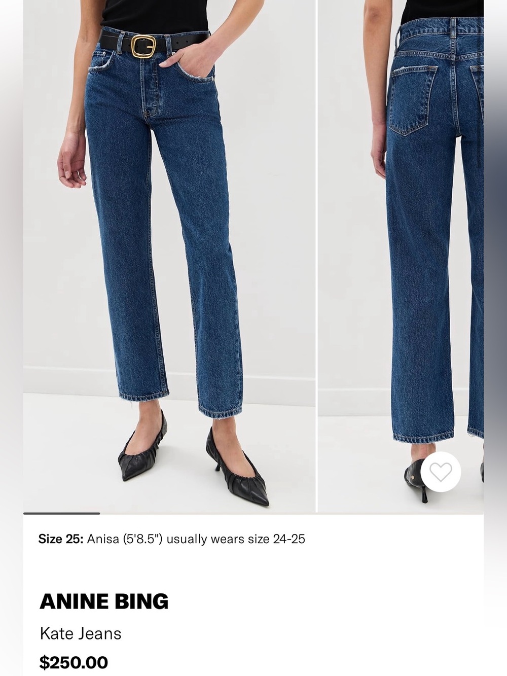 Anine Bing Kate Jeans 26